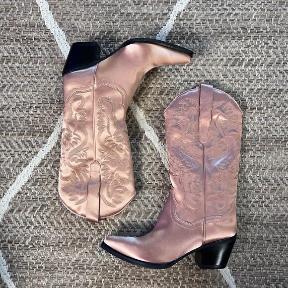 Jeffrey Campbell x Free People Dagget Boot Muave Pink Sz 8 - Picture 2 of 10